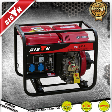 BISON China Zhejiang 2KW AC Single Phase CE genehmigt 220V tragbaren Diesel Generator